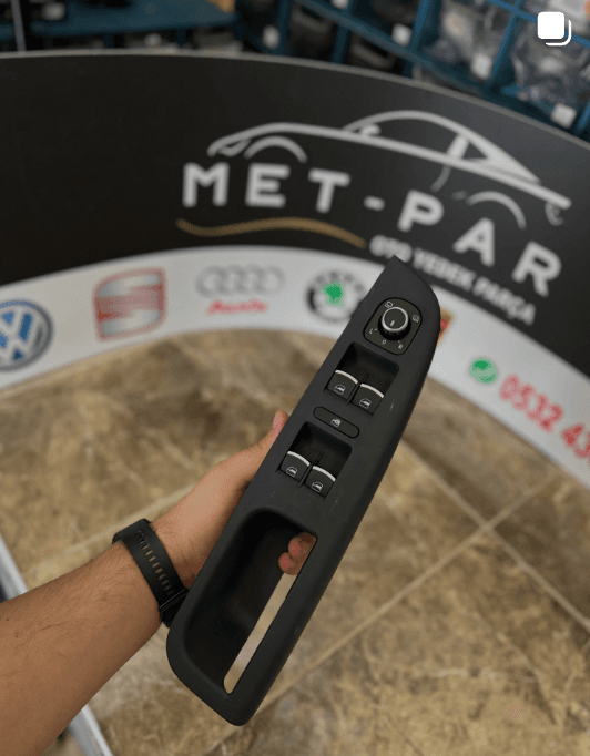 Golf 5-6 Cam Düğmesi Ayna Kumandalı